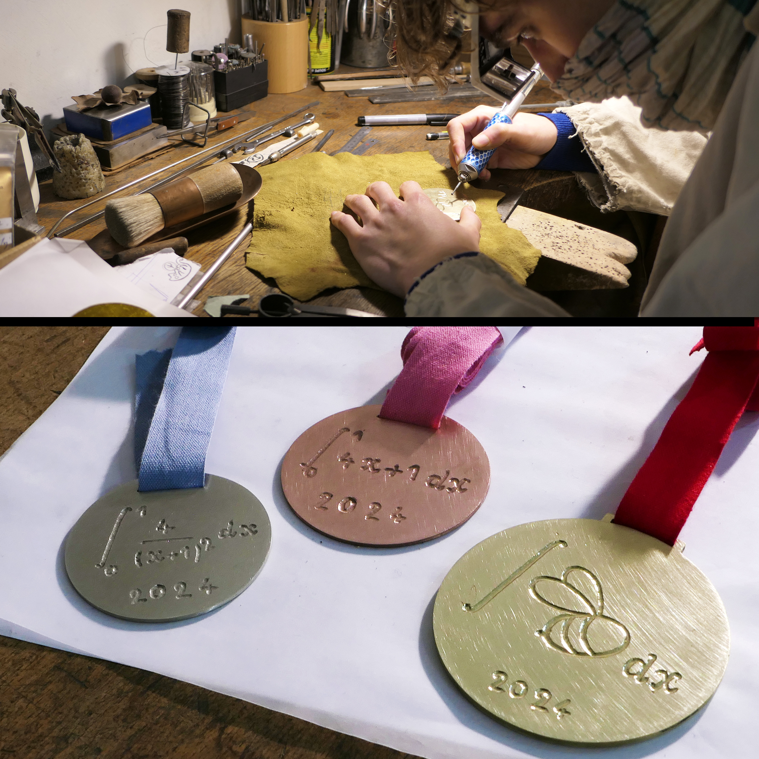 Fabrication des médailles